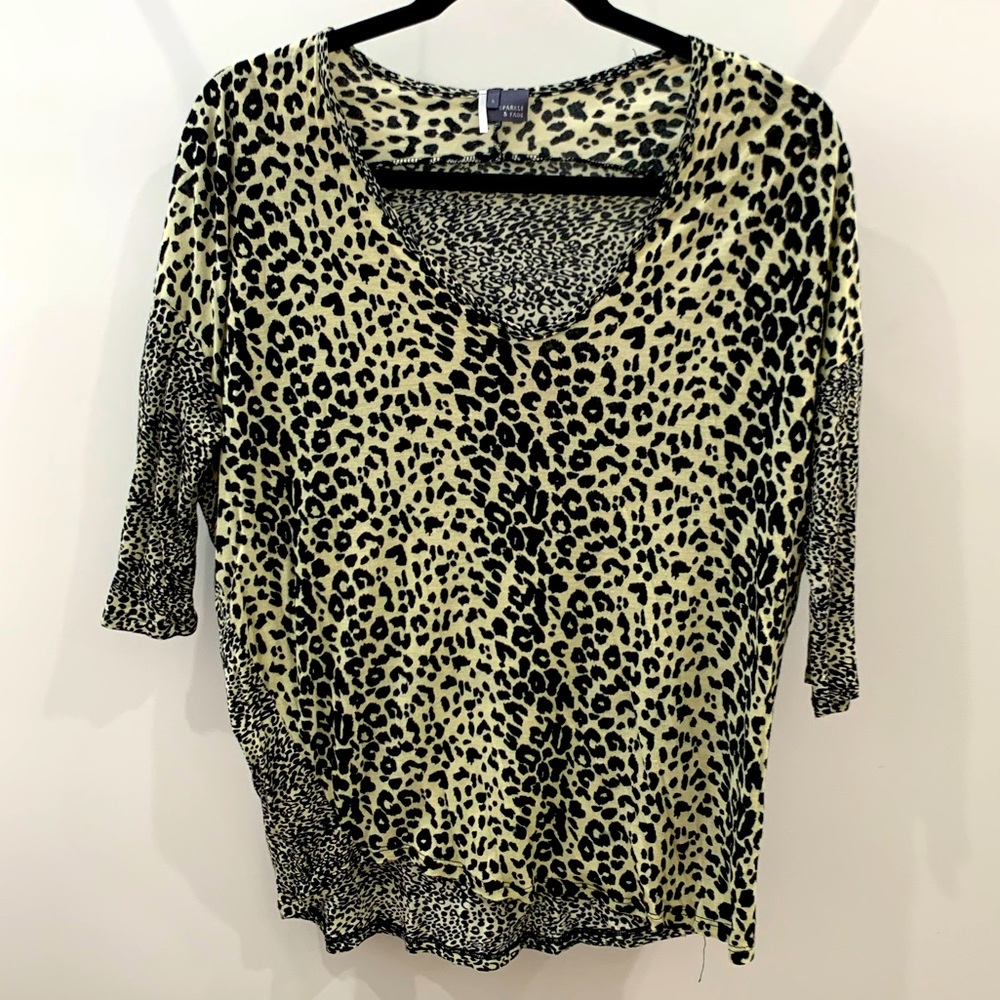 Urban Outfitters Sparkle & Fade Leopard Blouse